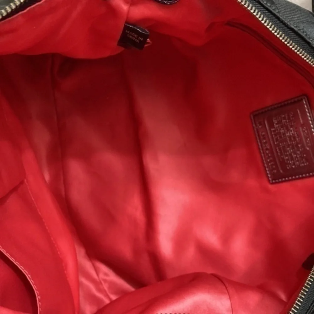 Coach signature y2k op c black poppy bag